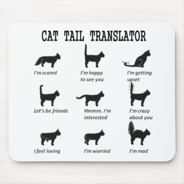 CAT TAIL TRANSLATOR MOUSE MAT (Front)