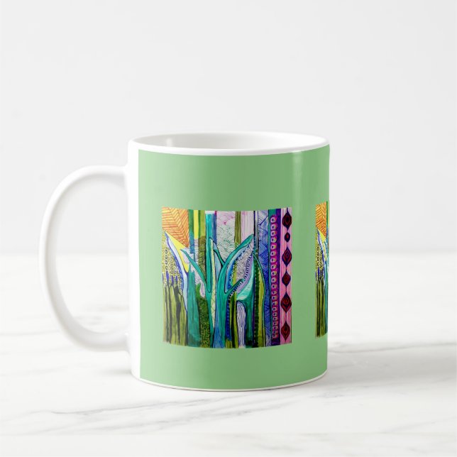Cat tails coffee mug (Left)