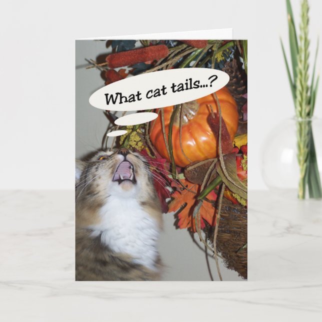 Cat Tails Holiday Card (Front)