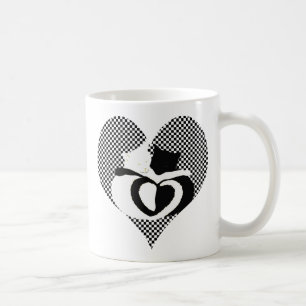 CAT tails - love black white Coffee Mug