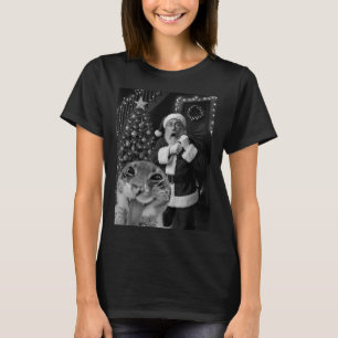 Cat Taking A Selfie Santa Christmas Xmas Pajamas H T-Shirt