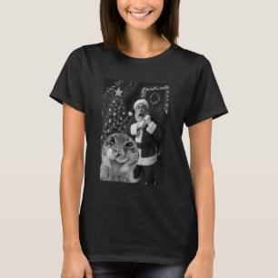 Cat Taking A Selfie Santa Christmas Xmas Pyjamas H T-Shirt