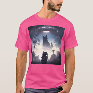 Cat Taking Up By Ufo T-Shirt
