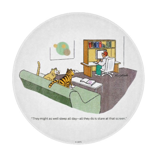 Cat Talk Cutting Board (Front)