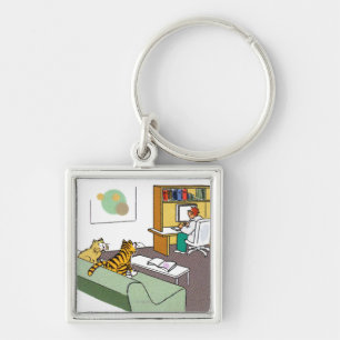 Cat Talk Key Ring