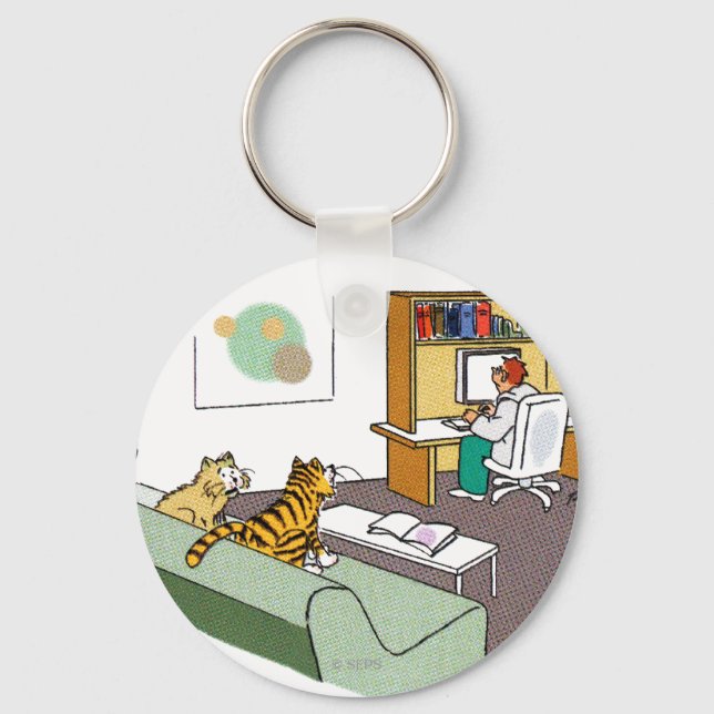 Cat Talk Key Ring (Front)