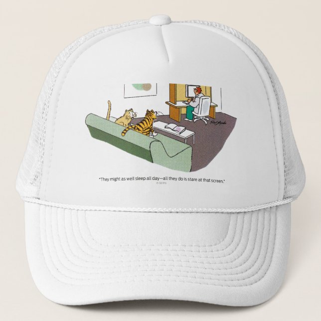 Cat Talk Trucker Hat (Front)