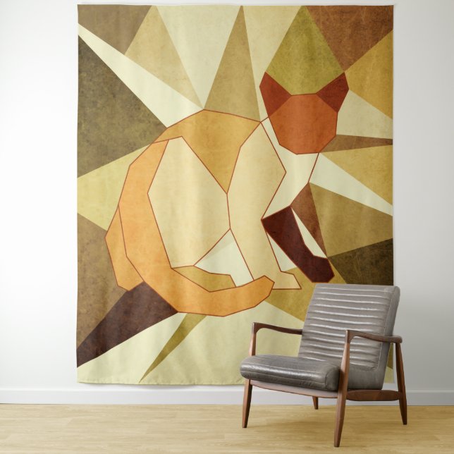 cat tapestry (In Situ)