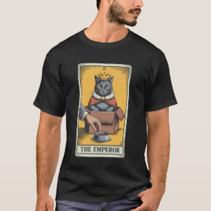 Cat Tarot Card The Emperor Cat In Box Lover Funny T-Shirt