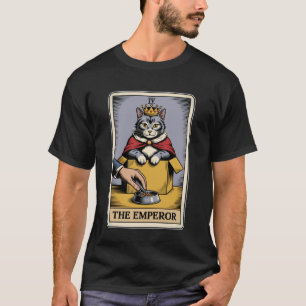 Cat Tarot Card The Emperor Cat In Box Lover Funny T-Shirt