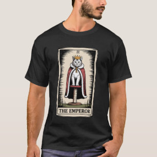 Cat Tarot Card The Emperor Cat Scratching Post Tre T-Shirt