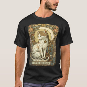 Cat Tarot Card The Moon Tarot Card Nouveau T-Shirt