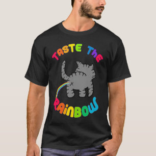 Cat Taste The Rainbow for Men Women Loves Cats T-Shirt