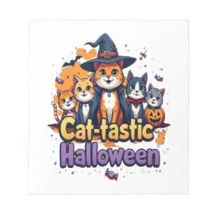Cat-tastic Halloween Notepad