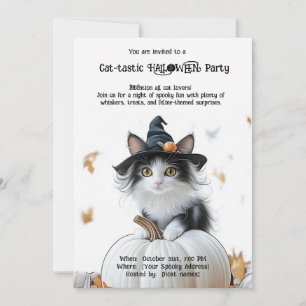 😺Cat - tastic HALLOWEEN party Invitation