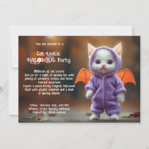 😺Cat - tastic HALLOWEEN party Invitation