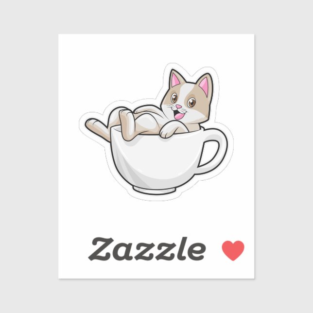 Cat Tea cup (Sheet)
