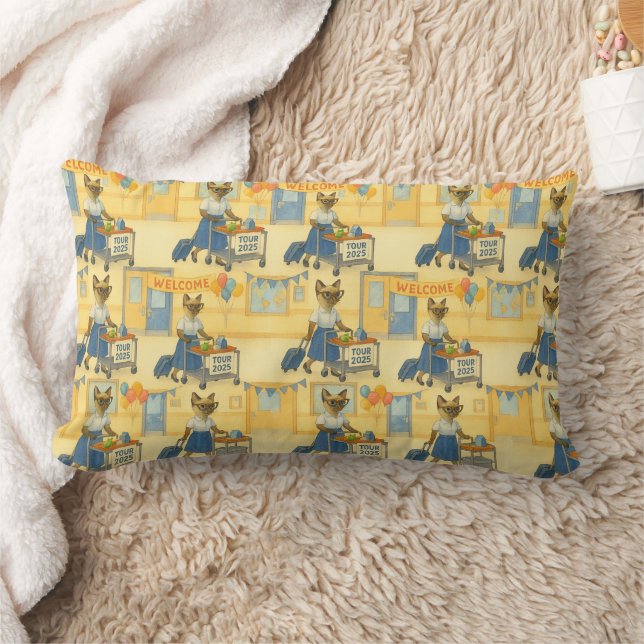 Cat teacher retirement 2025 for cat lovers lumbar cushion (Blanket)