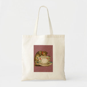 Cat Teacup Cute Vintage Victorian Pet Classic Tote Bag