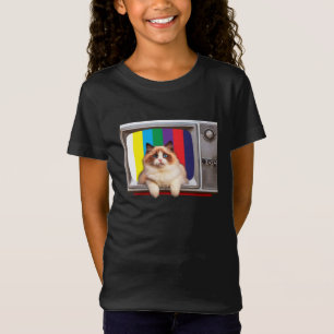 Cat Television Cat Lovers, Television Watchers T-Shirt