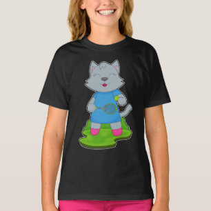 Cat Tennis Tennis racket T-Shirt