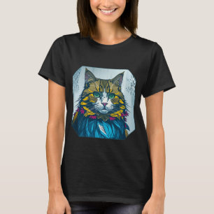 Cat That Ate The Canary Feathers Wearable Art T-Shirt