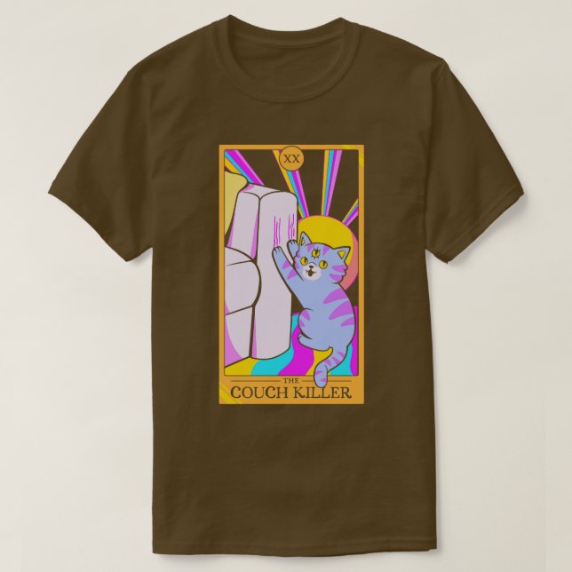 Cat The Couch Killer by Tobe Fonseca T-Shirt (Design Front)