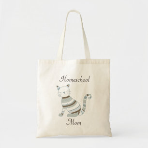 Cat Theme for Homeschooling Moms Tote Bag