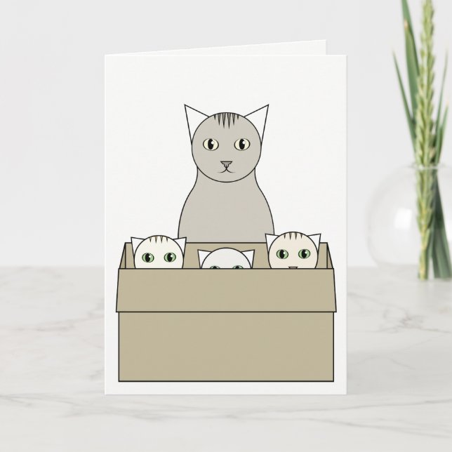 Cat-Themed Mother's Day Card (Front)