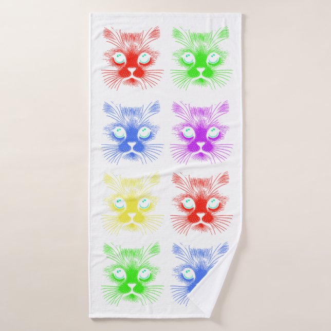 Cat Themes  Bath Towel Set (Bath Towel)