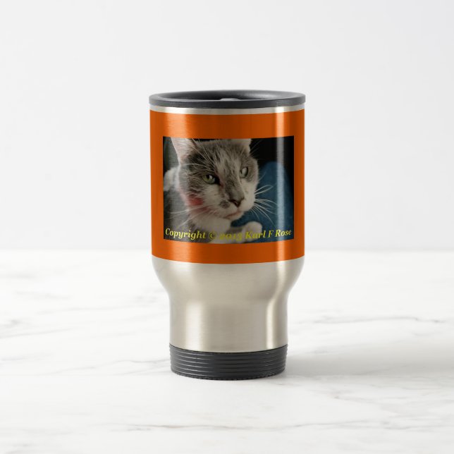 Cat thermal travel mug (Center)