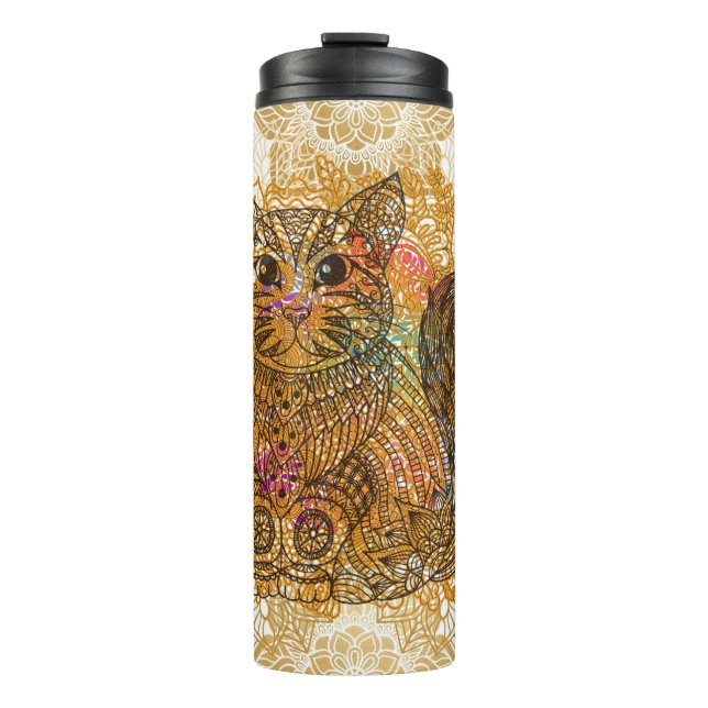 Cat Thermal Tumbler (Front)