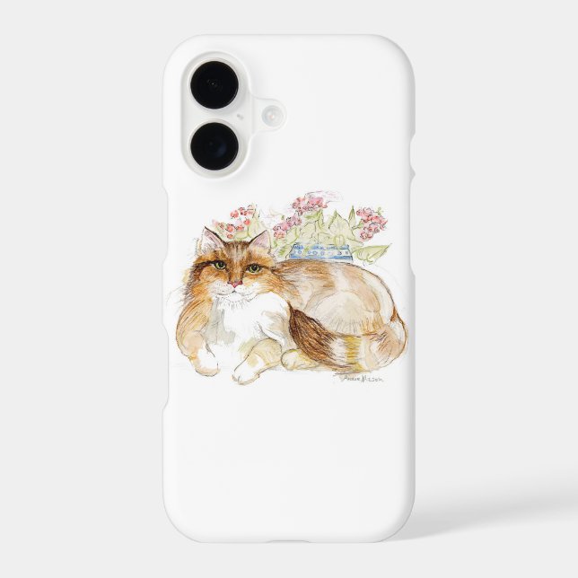 Cat Thoughts on an iPhone Case (Back)