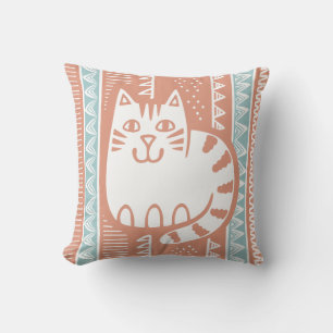 Cat Throw Pillow