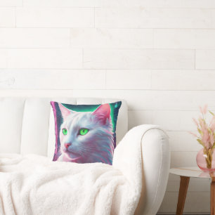 Cat Throw Pillow 20" x 20"
