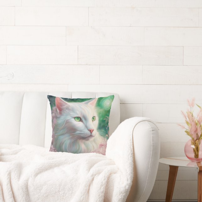 Cat Throw Pillow 20" x 20" (Couch)