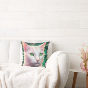Cat Throw Pillow 20" x 20"