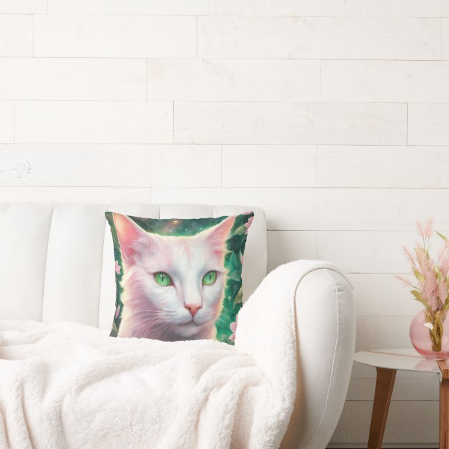 Cat Throw Pillow 20" x 20" (Couch)