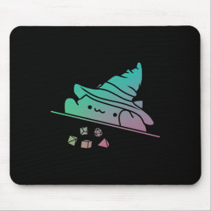 Cat Throwing Dice Shirt Rpg Shirt Tabletop Rpg Gam Mouse Mat