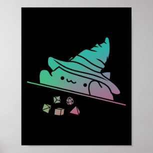 Cat Throwing Dice Shirt Rpg Shirt Tabletop Rpg Gam Poster