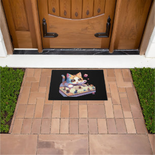 Cat Throwing Dice Tabletop Game Doormat
