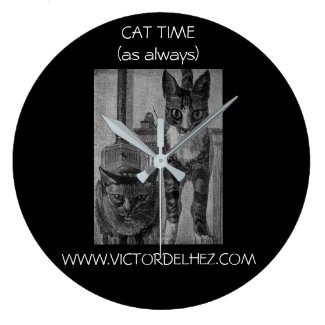 Cat Time Clock (Black)