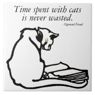 Cat Time Quote Tile