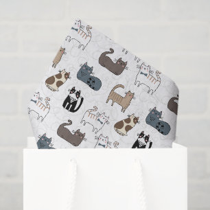 Cat Tissue Paper, Kitty Kitten Decoupage Paper