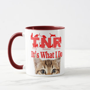 Cat TNR mug for a cat mum into cat TNR & rescue