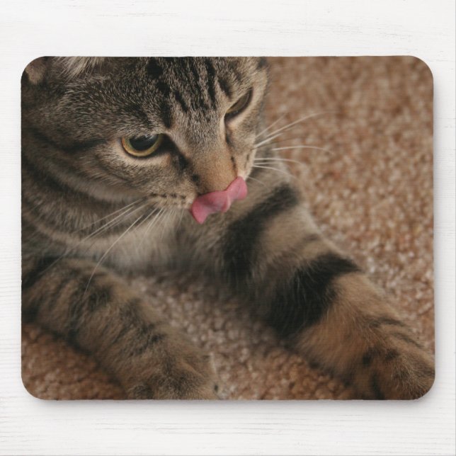 Cat Tongue Mouse Mat (Front)