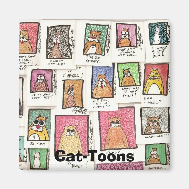 Cat-Toons Magnet (Front)
