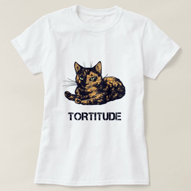 Cat tortitude shirt, tortitude cat T-Shirt (Design Front)