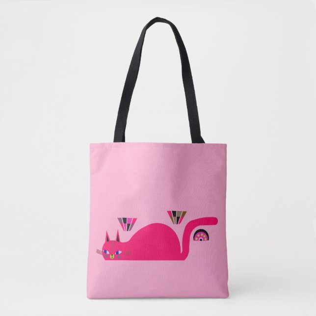CAT TOTE SHOPPING BAG (Front)