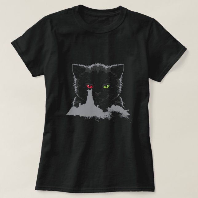 Cat Tower Of Sauron Cats Eyes Kitten Owner Pet Gif T-Shirt (Design Front)